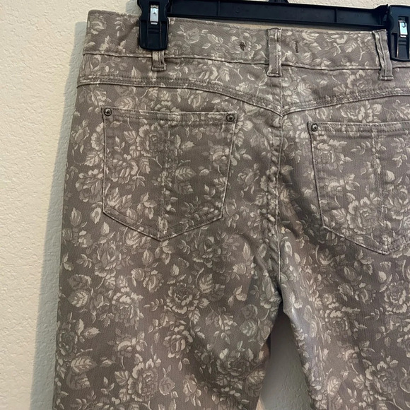 FREE PEOPLE Floral Autumn Fall Print Brown/tan Size 29W Jeans Pockets Boho Pants - Picture 4 of 6